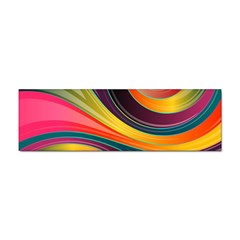 Abstract Colorful Background Wavy Sticker (bumper) by Simbadda