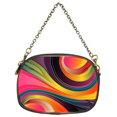 Abstract Colorful Background Wavy Chain Purse (two Sides) by Simbadda