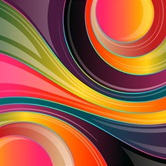 Abstract Colorful Background Wavy Play Mat (rectangle) by Simbadda