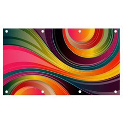 Abstract Colorful Background Wavy Banner And Sign 7  X 4  by Simbadda