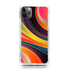 Abstract Colorful Background Wavy Iphone 11 Pro Max 6 5 Inch Tpu Uv Print Case by Simbadda