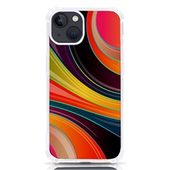 Abstract Colorful Background Wavy Iphone 13 Tpu Uv Print Case by Simbadda