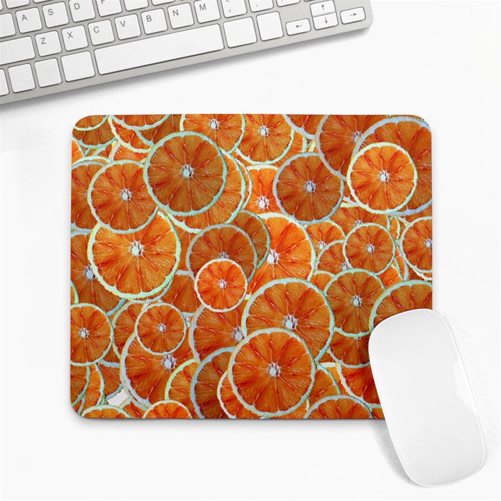 Oranges Background Texture Pattern Large Mousepad