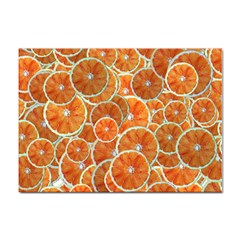 Oranges Background Texture Pattern Sticker A4 (10 Pack) by Simbadda