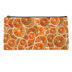 Oranges Background Texture Pattern Pencil Case by Simbadda