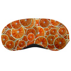 Oranges Background Texture Pattern Sleeping Mask by Simbadda