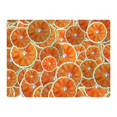 Oranges Background Texture Pattern Two Sides Premium Plush Fleece Blanket (mini) by Simbadda