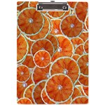 Oranges Background Texture Pattern A4 Acrylic Clipboard Front