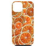 Oranges Background Texture Pattern iPhone 14 Black UV Print Case Front