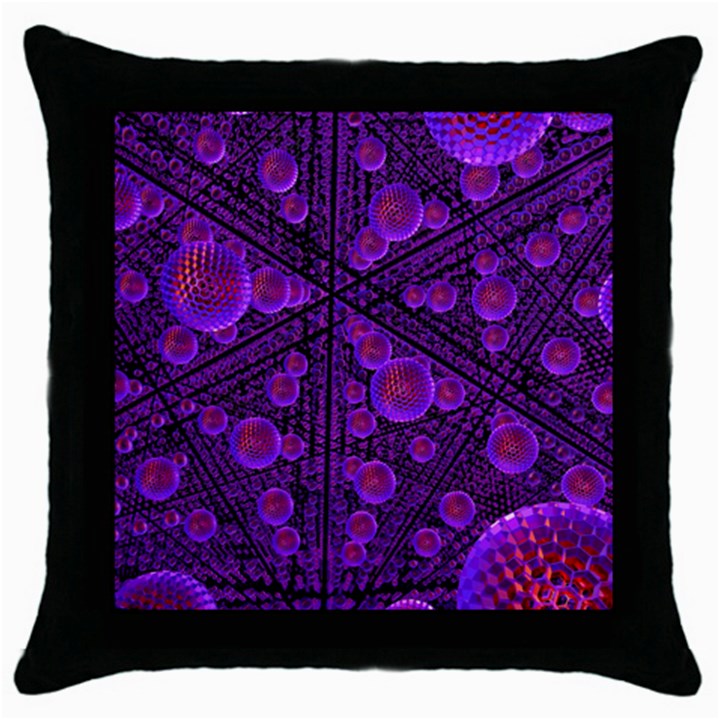 Spheres Combs Structure-regulation Throw Pillow Case (Black)