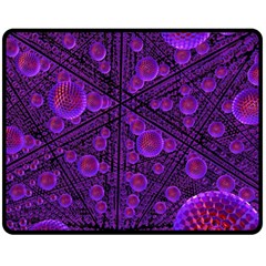 Spheres Combs Structure-regulation Two Sides Fleece Blanket (medium)