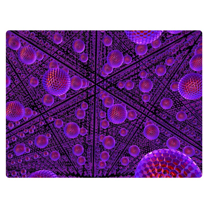 Spheres Combs Structure-regulation Two Sides Premium Plush Fleece Blanket (Extra Small)