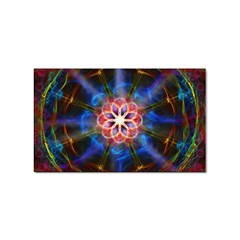 Mandala Pattern Kaleidoscope Sticker Rectangular (10 Pack) by Simbadda