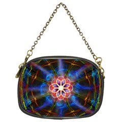 Mandala Pattern Kaleidoscope Chain Purse (two Sides) by Simbadda