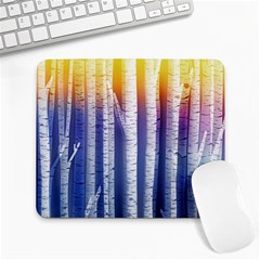 Birch Tree Background Scrapbooking Large Mousepad by Simbadda