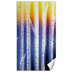 Birch Tree Background Scrapbooking Canvas 40  X 72 