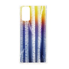 Birch Tree Background Scrapbooking Samsung Galaxy Note 20 Tpu Uv Case by Simbadda