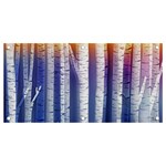 Birch Tree Background Scrapbooking Banner and Sign 4  x 2  Front