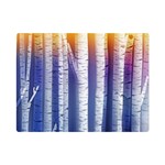 Birch Tree Background Scrapbooking Premium Plush Fleece Blanket (Mini) 35 x27  Blanket Front