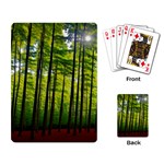 Green Forest Jungle Trees Nature Sunny Playing Cards Single Design (Rectangle) Back