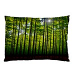 Green Forest Jungle Trees Nature Sunny Pillow Case (Two Sides) Front