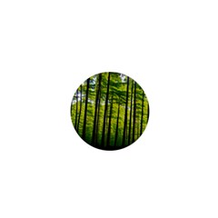 Green Forest Jungle Trees Nature Sunny 1  Mini Buttons by Ravend