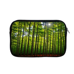 Green Forest Jungle Trees Nature Sunny Apple Macbook Pro 13  Zipper Case by Ravend