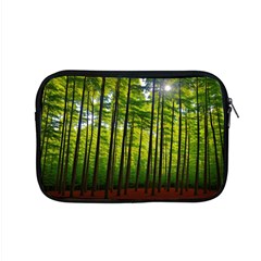 Green Forest Jungle Trees Nature Sunny Apple Macbook Pro 15  Zipper Case by Ravend