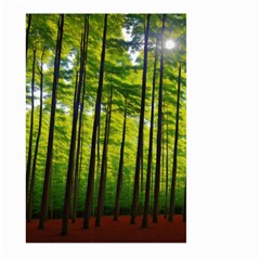 Green Forest Jungle Trees Nature Sunny Large Garden Flag (two Sides) by Ravend