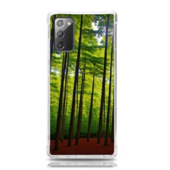 Green Forest Jungle Trees Nature Sunny Samsung Galaxy Note 20 Tpu Uv Case by Ravend