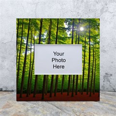 Green Forest Jungle Trees Nature Sunny White Box Photo Frame 4  X 6  by Ravend