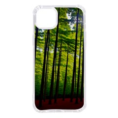 Green Forest Jungle Trees Nature Sunny Iphone 14 Plus Tpu Uv Print Case by Ravend