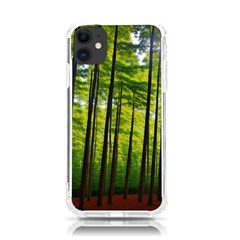 Green Forest Jungle Trees Nature Sunny Iphone 11 Tpu Uv Print Case by Ravend