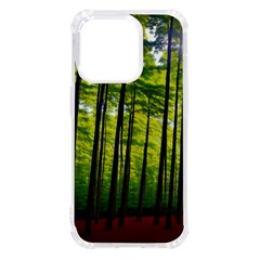 Green Forest Jungle Trees Nature Sunny Iphone 14 Pro Tpu Uv Print Case by Ravend