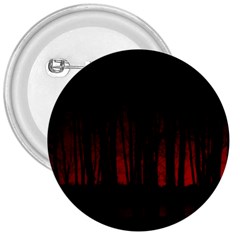 Scary Dark Forest Red And Black 3  Buttons by Ravend