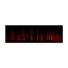 Scary Dark Forest Red And Black Sticker Bumper (100 Pack) by Ravend