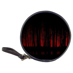 Scary Dark Forest Red And Black Classic 20-cd Wallets by Ravend