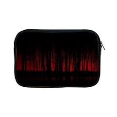 Scary Dark Forest Red And Black Apple Ipad Mini Zipper Cases by Ravend