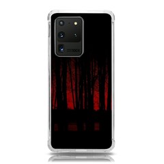 Scary Dark Forest Red And Black Samsung Galaxy S20 Ultra 6 9 Inch Tpu Uv Case by Ravend