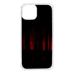 Scary Dark Forest Red And Black Iphone 14 Tpu Uv Print Case