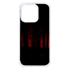 Scary Dark Forest Red And Black Iphone 14 Pro Tpu Uv Print Case