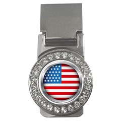 United Of America Usa Flag Money Clips (cz)  by Celenk