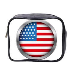 United Of America Usa Flag Mini Toiletries Bag (two Sides) by Celenk