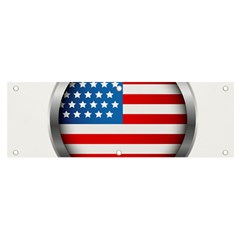 United Of America Usa Flag Banner And Sign 6  X 2  by Celenk