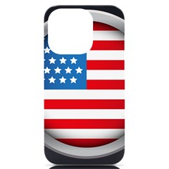 United Of America Usa Flag Iphone 14 Pro Black Uv Print Case