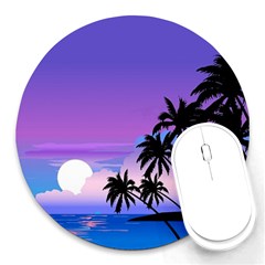 Scenery Landscape Nature Round Mousepad