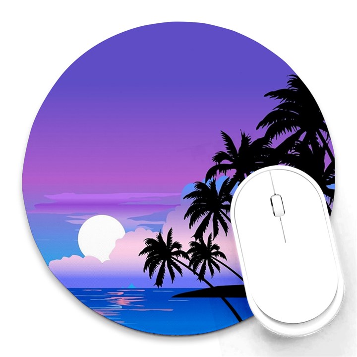 Scenery Landscape Nature Round Mousepad