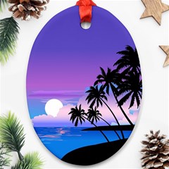 Scenery Landscape Nature Ornament (Oval)