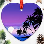 Scenery Landscape Nature Ornament (Heart) Front