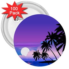 Scenery Landscape Nature 3  Buttons (100 pack) 